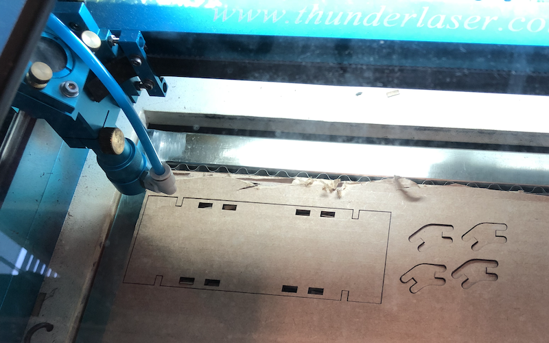 Laser cutter view