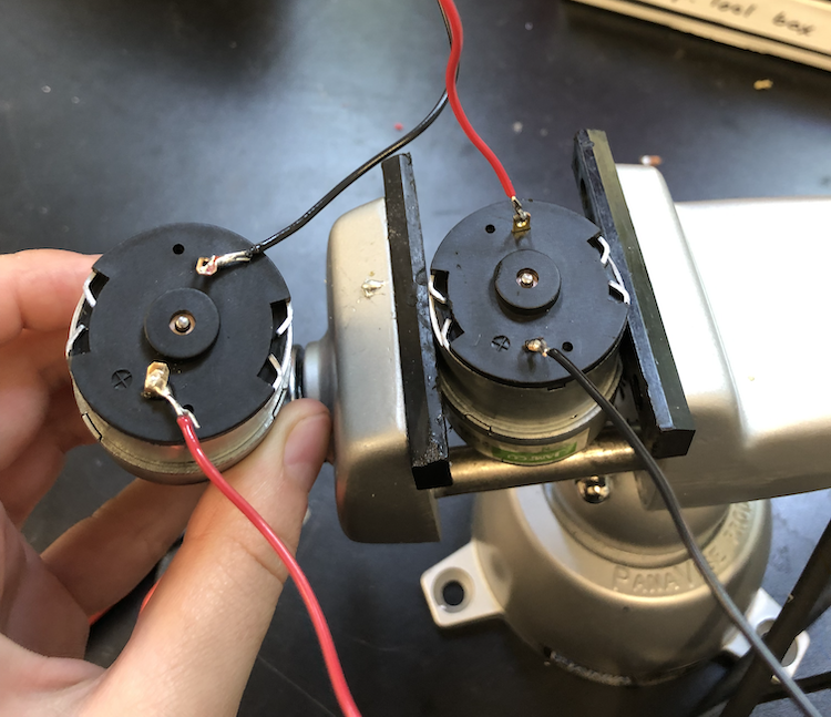 Soldering motors